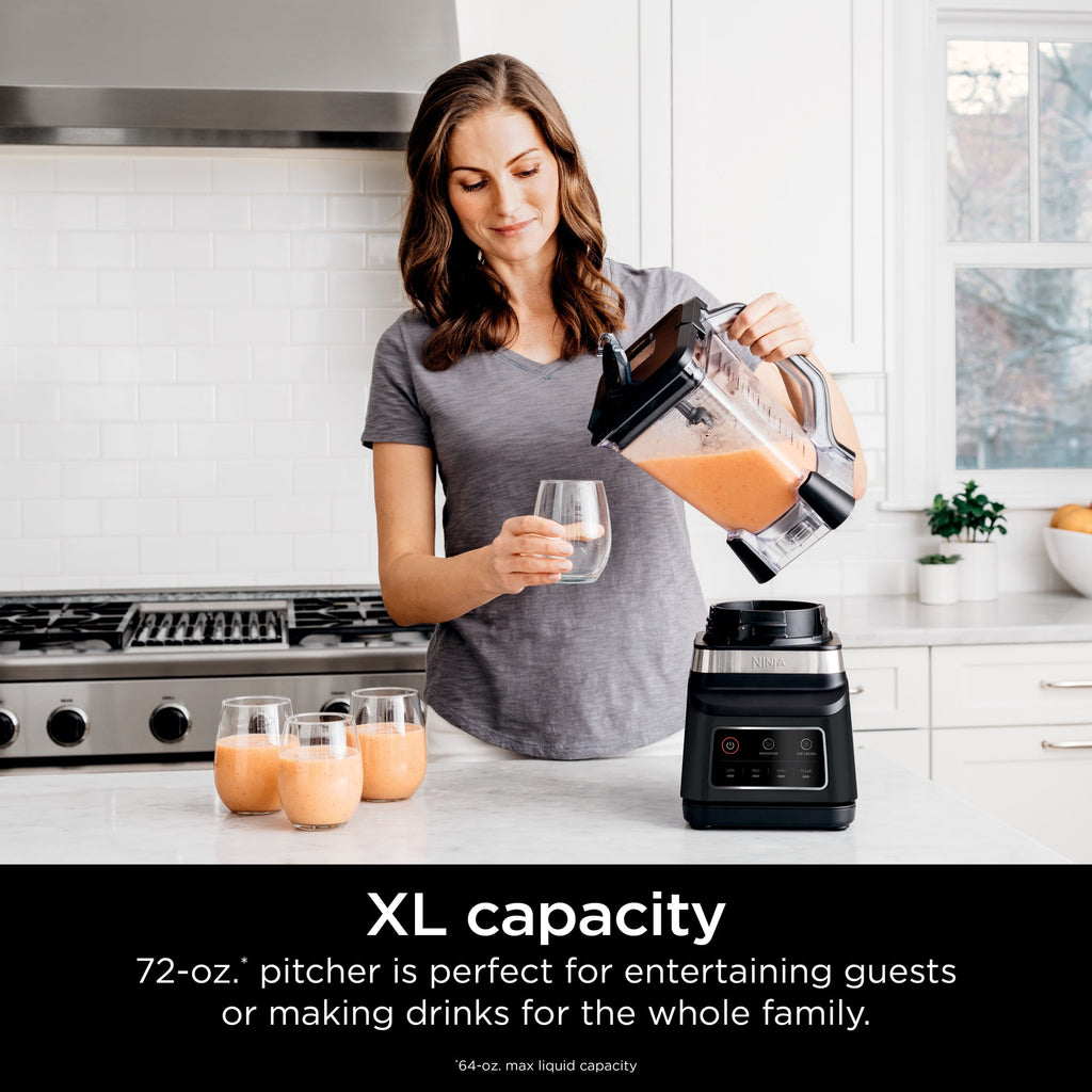 Ninja Professional Plus Blender, Smoothies, Ice Crush with 2 Auto-iQ Preset Programs, 1200W, 72 Oz, BN700 Black