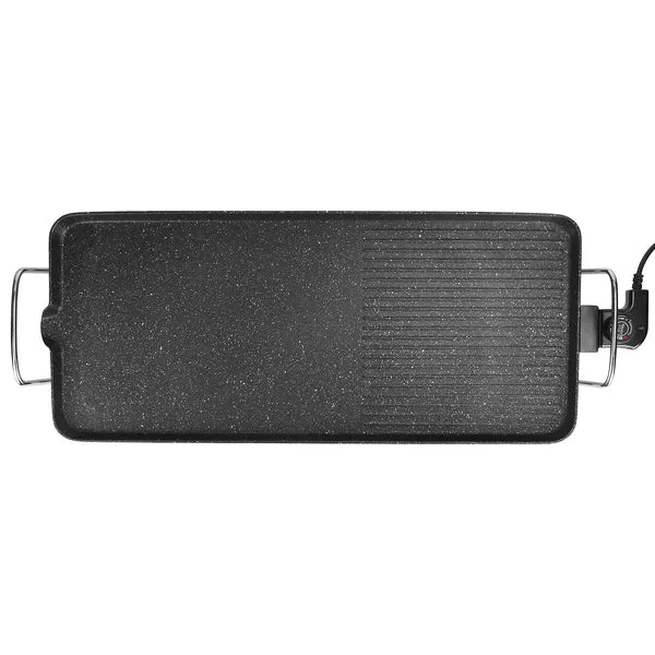 Electric Barbecue Grill Hot Plate Cooking BBQ Griddle Non-Stick Table Top Grill Griddle For Indoor and Outdoor Camping and Picnic