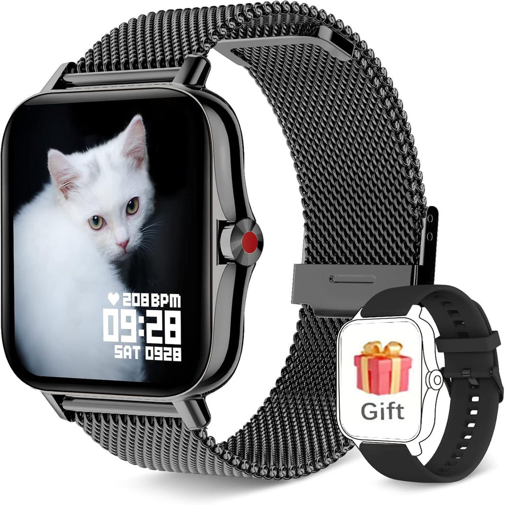 New Smartwatch, Featuring Message Alerts, Call Answering, Health Monitoring, Activity Tracking, Notification Reminders, And Fitness Functions.