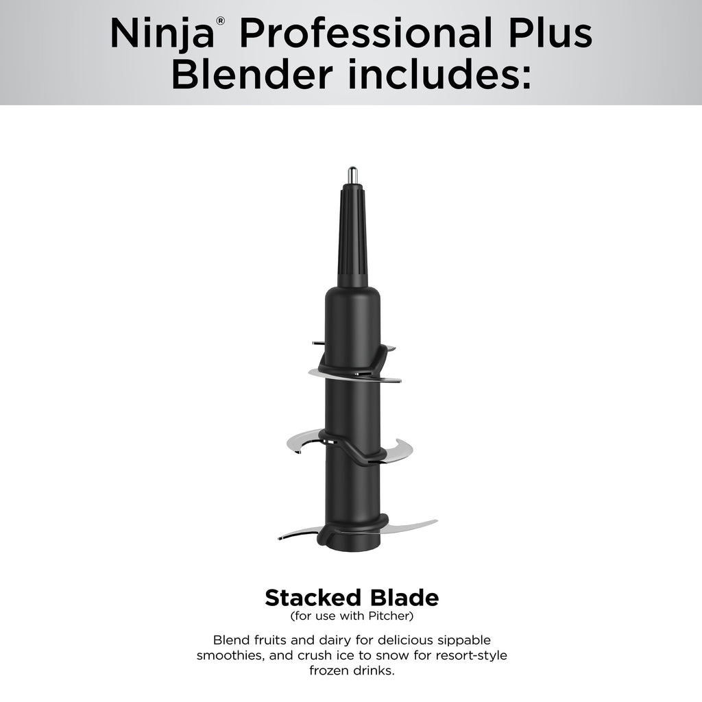 Ninja Professional Plus Blender, Smoothies, Ice Crush with 2 Auto-iQ Preset Programs, 1200W, 72 Oz, BN700 Black