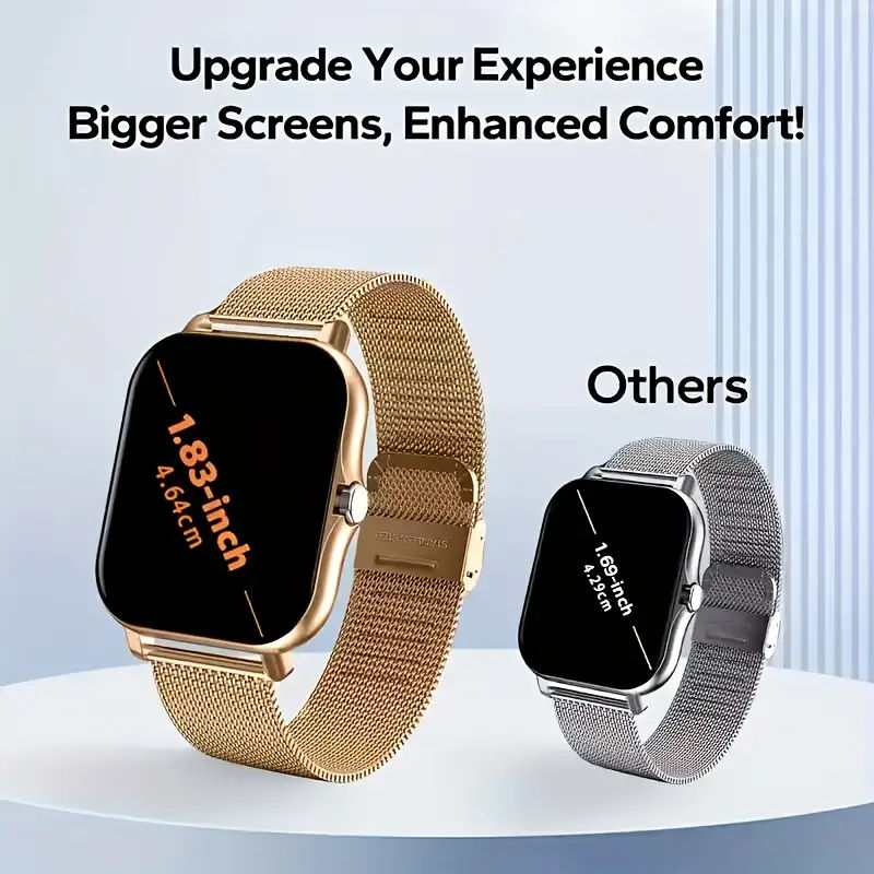 New Smartwatch, Featuring Message Alerts, Call Answering, Health Monitoring, Activity Tracking, Notification Reminders, And Fitness Functions.
