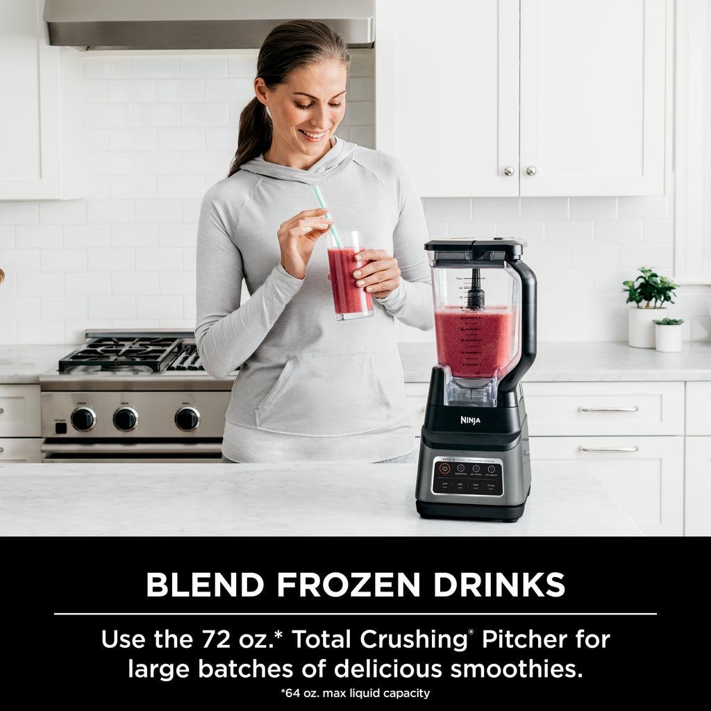 Ninja Professional Plus Blender, Smoothies, Ice Crush with 2 Auto-iQ Preset Programs, 1200W, 72 Oz, BN700 Black
